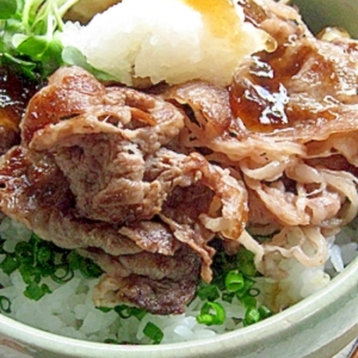 飛騨牛で♪焼きしゃぶ丼